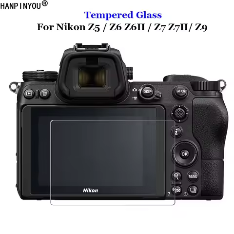 For Nikon Z8 Z5 Z6 Z6II / Z7 Z7II Z9 Clear Tempered Glass 9H 2.5D Camera LCD Screen Protector Protec