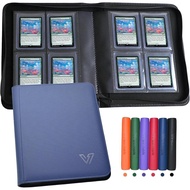 Toploader Binder 4 Pocket,Holds 128 Top Loaders,Top Loader Binder 4 Pocket for 3" x 4"Rigid Cards,Do