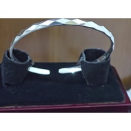 F0035: 999.9gelang perak, berat 9.85g, saiz cincin: 54.6__64.2mm, lebar: 3.3mm