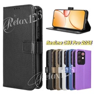 Realme C85 C85Pro 2025 Luxury Diamond Plaid Leather Casing For Realme C85 Pro RealmeC85 Realme C 85 