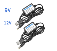 สายชาร์จ USB DC 5V ไปยัง DC 9V/12V 1A 2.1x5.5mm Step Up โมดูล USB Converter สายอะแดปเตอร์พร้อมส่วนประกอบเพิ่ม