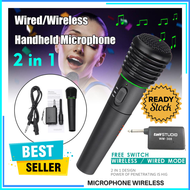 COD TaffSTUDIO Mikrofon Profesional 2 in 1 Wireless / mik karoke suara jernih wireles tanpa kabel su