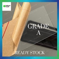 Acrylic Grade A Clear / Perspex A6/A5/A4/A3/A2 1mm/2mm/3mm/4mm/5mm / Casting