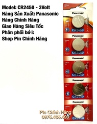 Pin CR2450 Panasonic Lithium 3V Vỉ 5 Viên