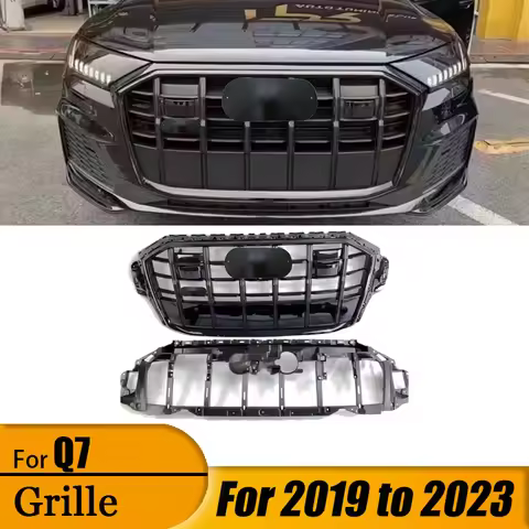 For 2019-2023 Audi Q7 Modified SQ7 Style Bumper Center Mesh Intake Grille Mesh Cover Q7 Upgrade SQ7