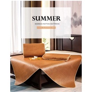 Foldable Rattan Mat Double Pure Rattan Cooler Mat Double Mat Summer Bamboo Rattan Mattress Adult Bab