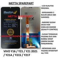 Original Crown Meetoo Quality LCD Touchscreen Vivo Y16 / Y21 / Y21 2021 / Y21A / Y21S / Y21T