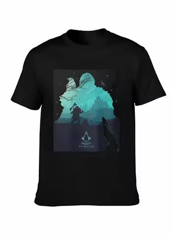 Assassin s Creed Valhalla Eivor Classic Tshirt DMN10 t-Shirt Black