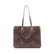 【二手】路易威登LOUIS VUITTON Tote Bag OnTheGo MM Monogram Giant Reverse 2WAY M45321 PVC塗層帆布皮革 OnTheGo MM