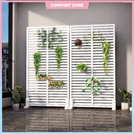 Anti-corrosion wood fence, outdoor garden fence, flower wall frame, grid flower box, outdoor flower 