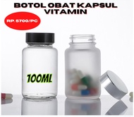 Botol Obat Botol Kapsul Botol Multivitamin Botol kaca 100ml