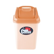 Decos ถังขยะเหลี่ยม ฝาสวิง 14.15 ลิตร รุ่น 523DC TT |BAI|