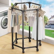 Rotating Removable Drying Rack Balcony Push-Pull Hanger Drying Rack Hexagonal Drying Rack