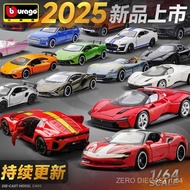 [925hot] Bburago1: 64 Alloy Ferrari SP3 Car Model SF90 Toy 812 Porsche Lamborghini diecast F19P