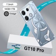 [Hot] Global Exclusive for Cross-Border GT10 Pro Smartphone 7.3 Inch Large Screen 16+1T SOURCE Facto