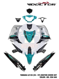 YAMAHA LC135 V4 V5 V6 V7 135LC SPECIAL CUSTOM COLOR BARU BODY COVER SET STICKER TANAM CYAN CS6