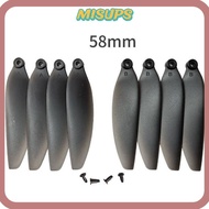 MISUPS Remote Control Drone Parts, Black Plastic Folding Propeller Blades, Universal 58mm/66mm Quadc