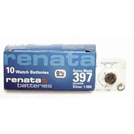 (SG Seller) Renata 397 SR726 SR726SW Watch Battery.Made in Switzerland Button Cell Batteries