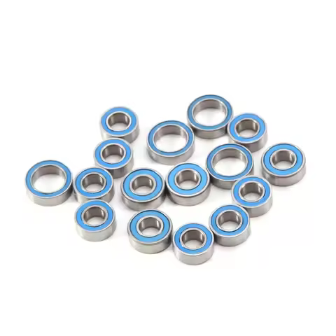 16PCS Rubber Sealed Ball Bearing Kit for Tamiya TT02 TT-02 TT02D TT-02D 1/10 RC Car Upgrades Parts A