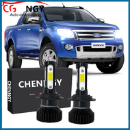 สำหรับ FORD RANGER T6 2012-2015 (ไฟหน้ารถไฟหน้า) - V1 LED ไฟหน้าชุดเปลี่ยนหลอดไฟ 6000K 9-32V สีขาว 2