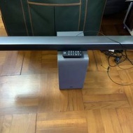 LG Sound bar and Woofer。TV 電視機的最佳拍檔，小小付出，大大增加音效立體現場感。