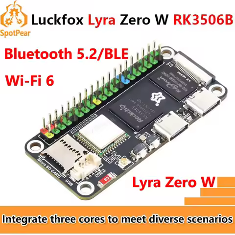 Luckfox Lyra Zero W RK3506B Rockchip Linux Board For MIPI/DSI Display Size compatible with Raspberry