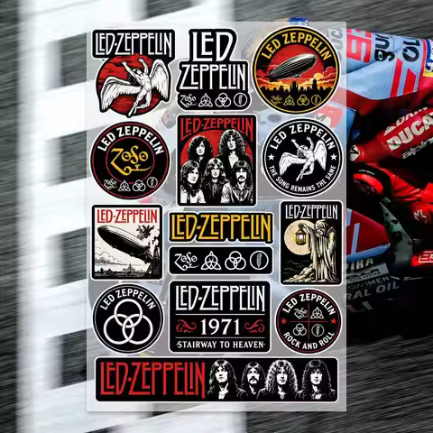L-Led Zeppelin Decal Set High Quality Printed and Cut Stickers Motorcycle Sticker
