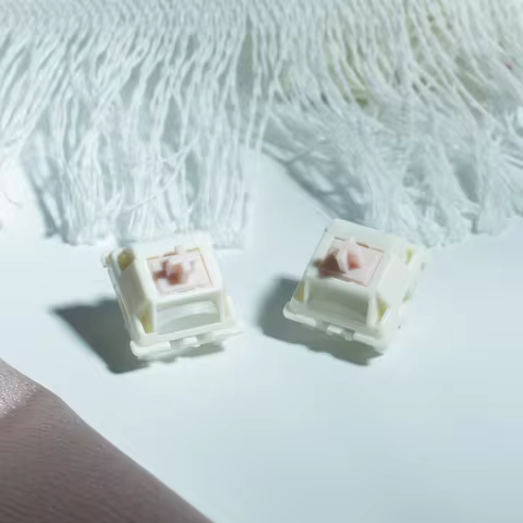 GATERON Smoothie Silent Switch 5 Pin Linear POM Housing Stem RGB SMD DIY Hotswap 35pc per pack for M