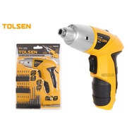 Tolsen 79010 3.6V multi-function battery drill and screwdriver set with screw bit, 6.35mm chuck