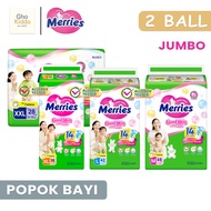 Merries Super Jumbo 2-Ball SkinGood M48 - XL38 Pants-Type Baby DiapersPopok