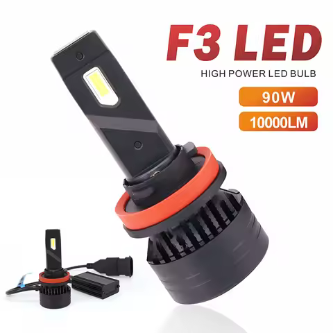 F3 H7 H4 Auto LED Headlight Lamps 9012 HB3 HB4 9005 H1 H7 H4 90W 20000LM Canbus Car H11 LED Fog ligh