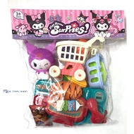 833-1 Kids Girl Kuromi Casher Set Pretend Play Toys Cash Register Mainan Budak Casher Gift