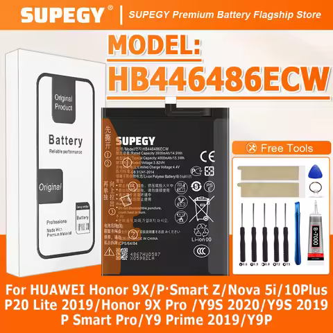 HB446486ECW Battery For Huawei Honor 9X Pro /Y9S/P Smart Pro/Y9 Prime 2019/Y9P Repair Part Original 