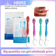 Portable 5-in-1 toothbrush dental floss 12/26pcs for oral cleaning disposable toothbrush for adults
