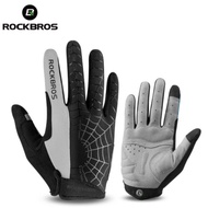 Rockbros Full Finger Bike Gloves Black - White