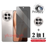 Oneplus 13R Privacy Tempered Glass For OnePlus 13R 10R 10T 9 9R 9RT 8T 7 7T 2 in 1 Anti Spy Screen P