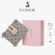 FOXER Leather Wallet Women's Wallets Short Wallets Fashion Prints Credit Card Holders Mini Wallets