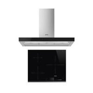 เตาฝัง+เครื่องดูดควัน SMEG SI7633B1+KBT9L4VN (1295345)