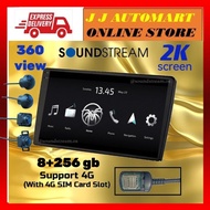 SOUNDSTREAM ANZUO ULTRA Series 9inch /10inch 2K QLED (8+256GB) Android Car Player with 360 Camera Support DSP 4G SIM