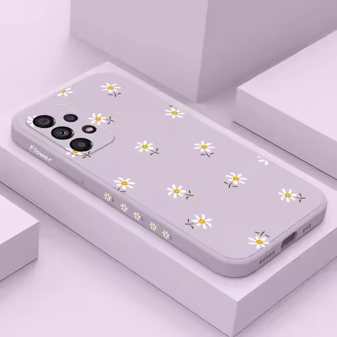 Daisies Tatters Case For Samsung Galaxy A73 A53 A33 A23 A13 A03 A72 A52 A52S A32 A22 A12 A02 A02S A7