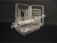 BENXON OPS - C13 BENXON Disposable Plastic Tray / Clear Bakery Container (50pcs+-) / Kuih Container