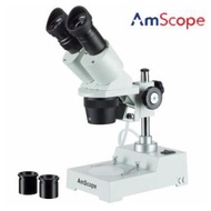 AmScope 20X-80X Compact Multi-Lens Stereo Microscope