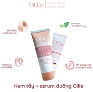 Combo kem tẩy dưỡng Ollie tẩy sạch lông trong vòng 5 phút