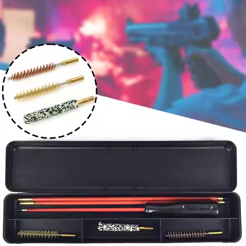 Airgun Cleaning Brush Set,Premium 5mm Barrel Cleaning Kit With Carrying Case,Multifunctional Cleaner