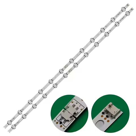 New Kit 4 PCS LED strip For 49UV340C 49UV340C-UB 49LV340C 49UJ6565 49UJ670V 49UJ6560 49UJ701V 49" V1