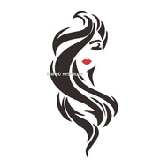 (SPA 02) Wall sticker spa deco hair salon deco barber shop home decor SPA beauty salon Lady Face