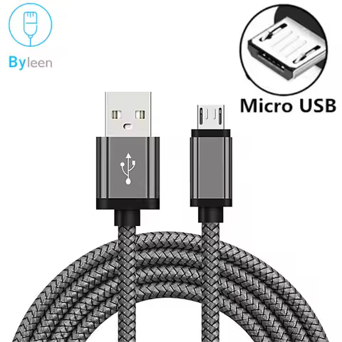 Micro USB Cable 3m 2m Charging Charger Cable Data Cord For Huawei p smart 2019 p9/p10 lite p9 Y3 Y5 