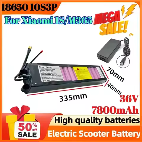 18650 10S3P 36V 7800mAh Litium Ion Battery Pack for Xiaomi 1S/M365 Electric Scooter with Communicati