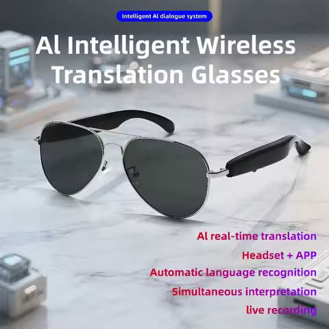 F18 HD AI Smart Glasses Chat 55mA*2 battery Battery Voice Assistant Control Camera Bluetooth Call Sm