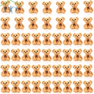 50 Pcs Resin Mini Bear Figurines Charming Miniature Animal Figurines Decorative Tiny Animal Figurine
